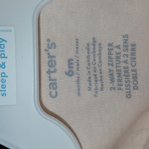 Carters Sleep Play zip up peach koalas bear printdesign onesie Size 6 Months NWT - Picture 6 of 7